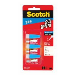 3M 순간접착제 일회용 액상 0.5g AD114 3개입 다목적 접착제 초강력본드