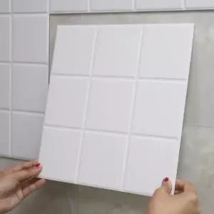 diy 붙이는 타일 접착식 벽타일 셀프시공 주방 현관