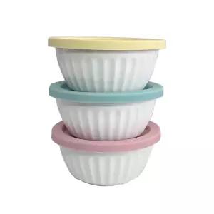러브아트 냉동밥보관용기 반찬통 바로한끼 계란찜용기 렌지용 도자기 1P 300ml 랜덤