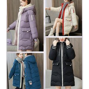 경량 롱 후드 패딩 돕바 점퍼 코트 시보리 겨울 따뜻한 편안한 글로벌와이