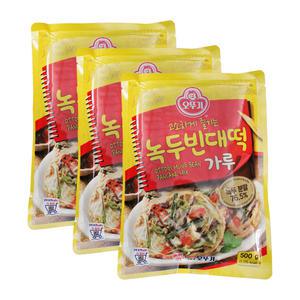오뚜기 고소하게 즐기는 녹두빈대떡 가루 500g 3개