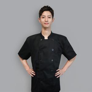 빅사이즈 8XL 반팔 버튼 남녀공용 셰프복 조리복 쉐프복 주방유니폼 제과제빵 요리사복
