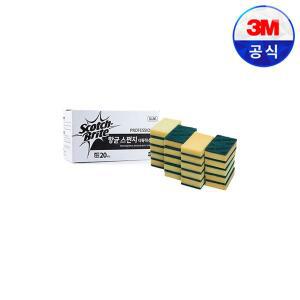 [3M]스카치브라이트 항균스폰지 다목적수세미 SU86 BULK (소,20입)