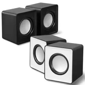 Qnix QS-1000U 미니 USB 스피커 블랙 화이트 ktop