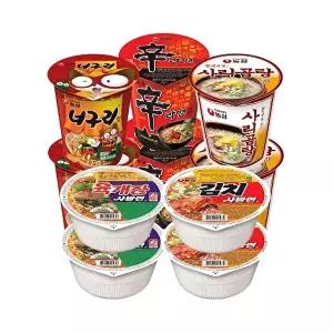 [너만아는과자점]농심 소컵모음 5종 10개 육개장 김치 신라면 너구리 사리곰탕 / 컵라면