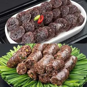 [푸드맛남] 전라도 재래식 찰순대1kg+토종순대1kg