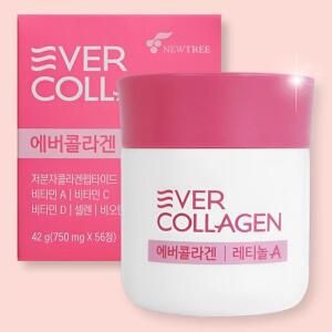 에버콜라겐 레티놀A 김혜수 저분자 콜라겐 트리펩타이드 4주 x 1개