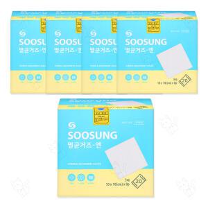 수성 멸균거즈엔 10x10cm 8겹 5매 20포 100매 대 5개