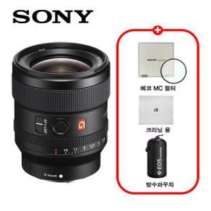 소니 정품 FE 24mm F1.4 GM 단렌즈/프리미엄 패키지/MCUV필터+극세사융+렌즈파우치/TJ