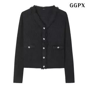 브이넥 비스코스 니트 가디건 (GPACK005D)