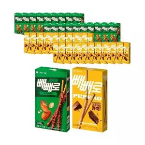 롯데웰푸드 빼빼로 아몬드 37g, 20개 + 빼빼로 초코필드 53g, 20개