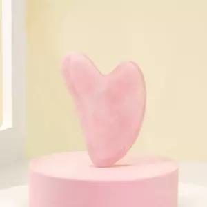 로즈쿼츠 하트 괄사 마사지 얼굴 림프 순환 마사지기
