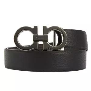 Ferragamo 페라가모 벨트 679710 0689134 NERO/HICKORY / 남성 정장벨트