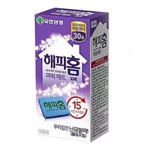해피홈 파워 매트 리필 30매 훈증 기용 모기 LED 캠핑 모기등 벌레등 포충등 트랩