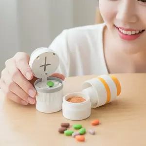 3in1 알약 커팅기 약 분쇄 소분 절단 약 커터 보관함 케이스 U338