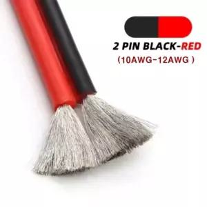 실리콘케이블 / 실리콘 전선 블랙+레드 2p일체형 / 10AWG-12AWG / 주석도금 / 0.08mm구리선/ LED 케이블 /1M 가격 / 절단하지않고 보냄,