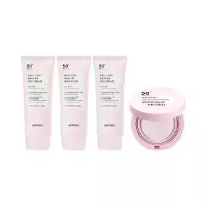 아트델리 멜라컷 톤업 선크림 50ml x3 + 선쿠션 15g
