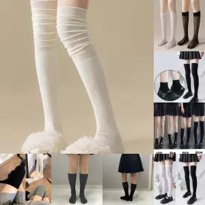 레이스 패치 하이 니삭스/무릎/타이즈/양말/데일리/레깅스/무릎위/발레/코어/코어룩/사계절/숙녀/스쿨룩/