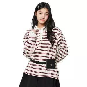 [소이] 여자 가을이월 루즈핏스트라이프카라티(26S1459)