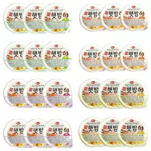 강아지 주식캔 강아지 습식사료 애견비책 햇밥 혼합 120g 24개입