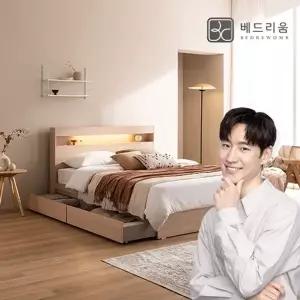 [금성침대x베드리움]파인드 LED 서랍침대(Q)+NEW 노블아워 유로탑
