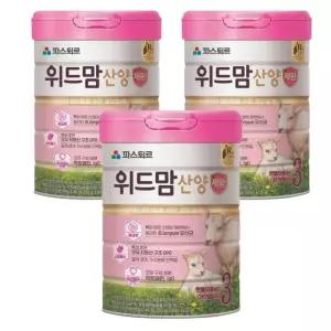 파스퇴르 위드맘 산양 제왕 분유 3단계 750g 3개