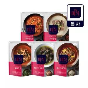 [더미식] 더큰! 인기 국물 500g 3+3 골라담기 (육개장/닭개장/부대찌개/설렁탕/미역국)