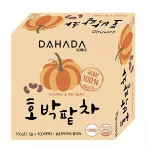 생활 호박차 다하다 호박팥차 늙은호박 100티백 1.5g 무료배송 팥차 수앤서41