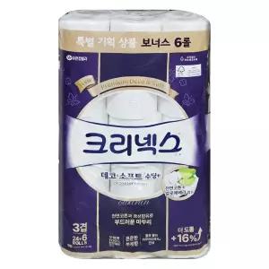 크리넥스 데코소프트 수딩플러스 3겹 30롤x1개 부케향 화장지