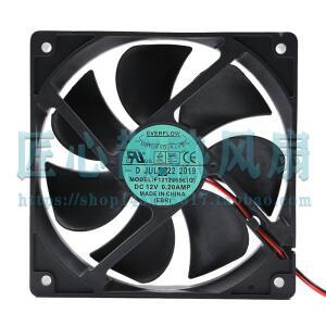 EVERFLOW F121225SL Q DC12V 0.20A 120X120X25MM 저소음 냉각 팬 12CM 12025