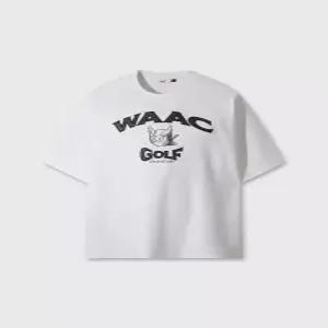 [왁 골프 WAAC] 맨 와키 오버사이즈드 크루넥 탑 화이트 EVR WMTCA26605 WHX