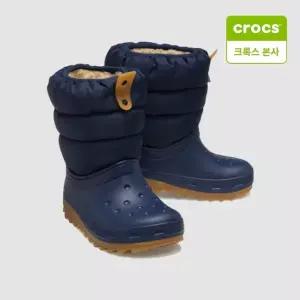 [롯데백화점]크록스 아동화 클래식 네오 퍼프 부츠 키즈 네이비 검 207684-4PQ