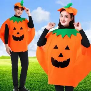 파티의상 호박코스튬 할로윈 코스프레시밀러룩 모자포함 간편착용 행사복