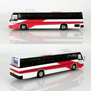 AUTO-GLIMPSE 1:64 광린 대우 BH115H 럭셔리 투어 버스 레드 합금 버스 모델 디스플레이 컬렉션 휴일 선