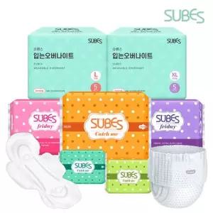 슈베스 캐치미 슬림 생리대 전라인 2팩 골라담기 중형 대형 오버나이트 팬티라이너 슈퍼 롱 모음전