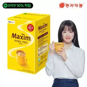 10% 추가 적립 맥심 모카골드 커피믹스 마일드, 200개입, 1개