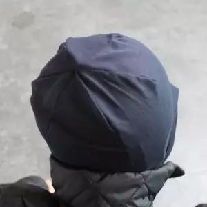 투병중 착용 겹겹이 구조 실내모자 무지 소재 통풍 부드러운 촉감 남색계열 두건