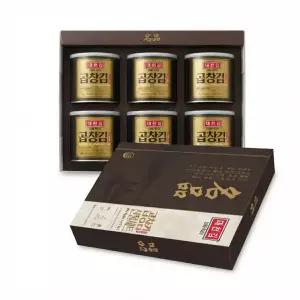 대천김 명품 곱창김 선물세트 30g x 6캔 깡통김 캔김