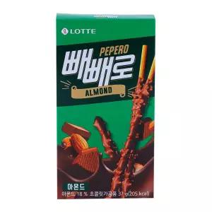 [파격도매가]롯데 아몬드 빼빼로 37g / 대용량과자 간식 탕비실 사무실 회사 선물 벌크