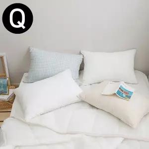 여름 간절기 이불 패드세트 퀸 Q (화이트)