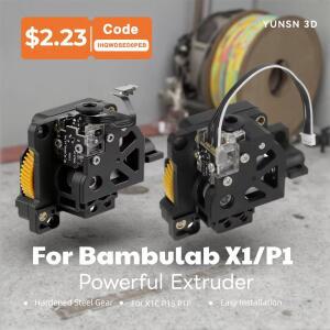 Bambu Lab X1C용 익스트루더 부품 강화 강철 기어 Bambulab P1S P1P 3D 프린터 교체 부품용 강력한 익스트