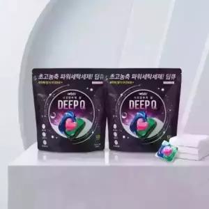 딥큐 3in1 샤르망부케 100개입+100개입 캡슐세제 실내건조 고농축 대용량 세탁 드럼세탁기 세제