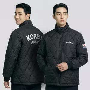 [밀리랩]ROKA 로카깔깔이 검정 군인 군대 기모 겨울 방한 점퍼