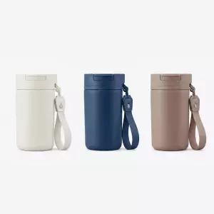 락앤락 데일리 투고 세라믹 텀블러 390ml 스트랩 보온보냉병 휴대용 물병
