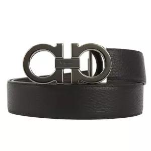 페라가모 FERRAGAMO 벨트 679710 0689134 NERO HICKORY 남성 정장벨트