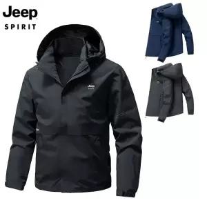 지프 JEEP SPIRIT  아웃도어 봄 가을 남성 후드 탈부착 방풍방수 바람막이 자켓 등산복 재킷 일상복 상의