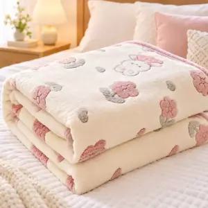 극세사담요 부드러운 블랑켓 귀여운 밍크담요 캠핑 차박 수면 150X200