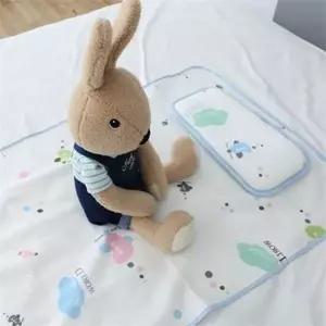 아기 순면 블랭킷 유아용 커버 담요 유아 사계절 이불 패드 시트 매트 침대 침구 어린이 방수