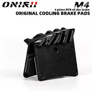 ONIRII 자전거 방열 브레이크 패드 금속 송진 하이브리드 패드 M4 오일 디스크 브레이크 4 피스톤 유압 켈