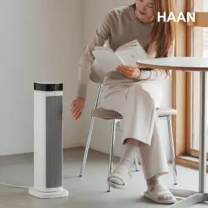 한경희 슬림 타워형 미니 오브제 그래핀 전기히터 온풍기 HA-200FH